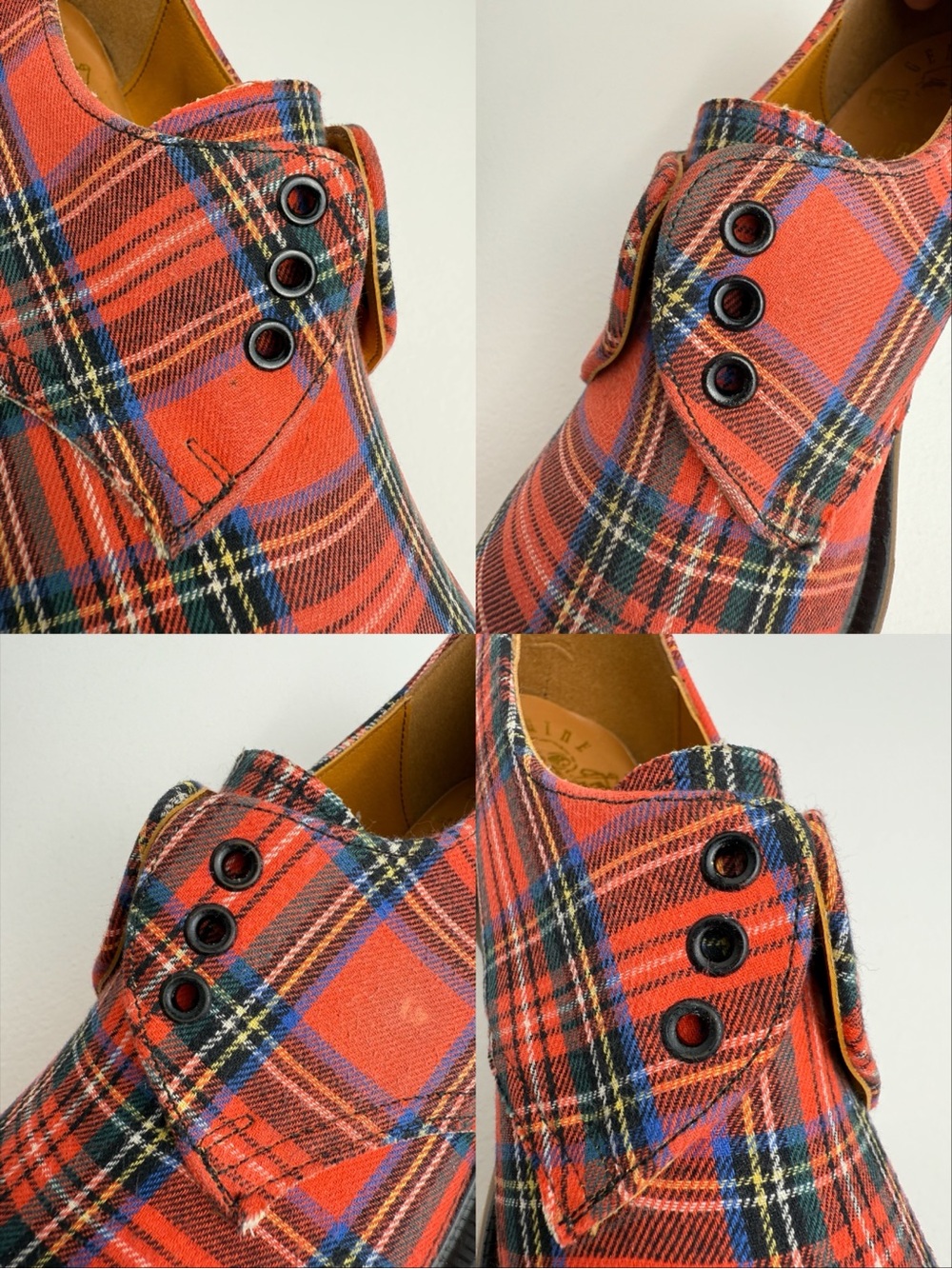 Dr. Martens NaNa Plaid Vintage Canvas Gibson Made in England Oxfords UK 5 - Picture 16 of 16